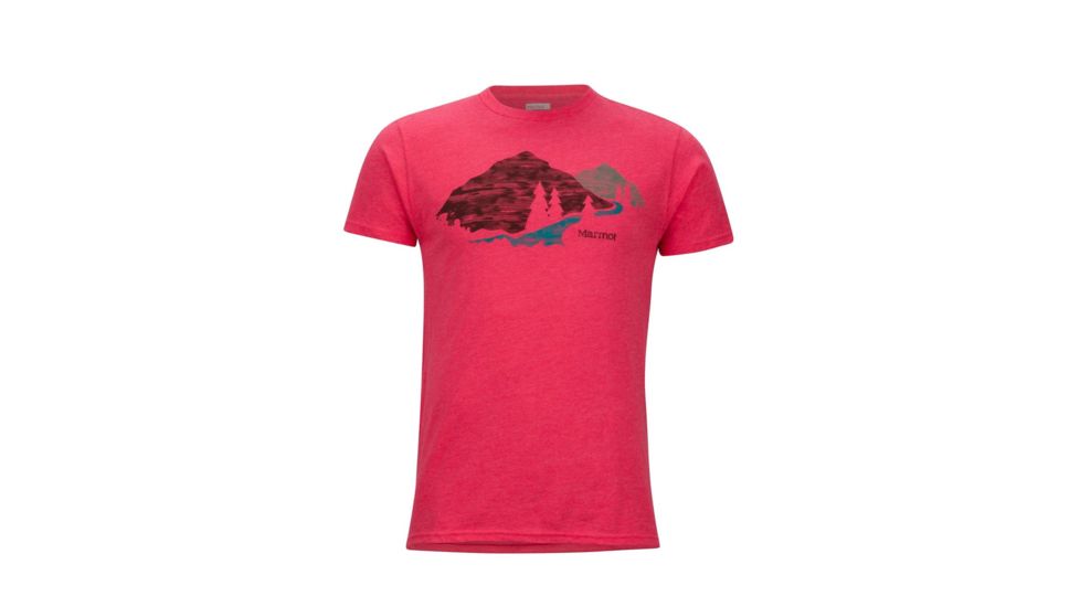 Marmot Tread Lightly Short Sleeve T-Shirt - Mens, Red Heather, Small 43440-8554-S