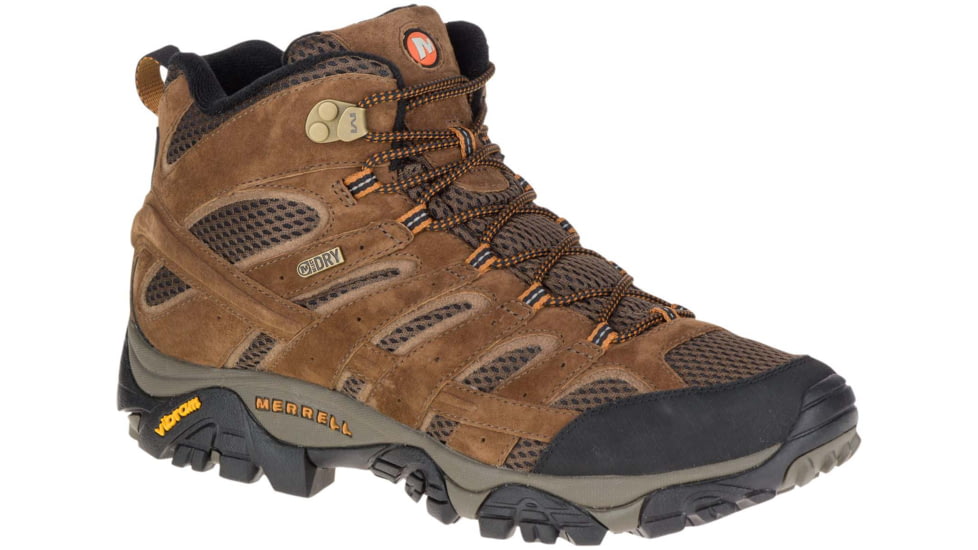 Merrell Moab 2 Mid Waterproof Hiking Boots - Mens, Earth, 9.5, Medium, J06051-9.5