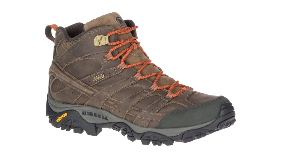 Merrell Moab 2 Prime Mid Waterproof Hiking Boots - Mens, Canteen, 10, J46337-10