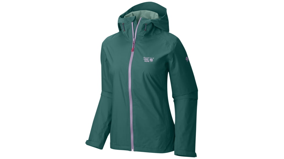 Mountain Hardwear Finder Jacket - Womens -Teal Green/Northern Lights-Large