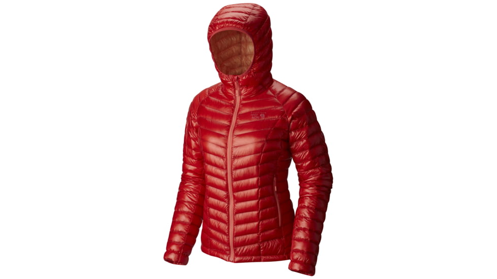 Mountain Hardwear Ghost Whisperer Hooded Down Jacket - Women's-Fiery Red-Medium