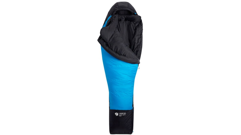 Mountain Hardwear Lamina -15F/-26C Sleeping Bag, Electric Sky, Regular, RH, OU8150434-REG-RH