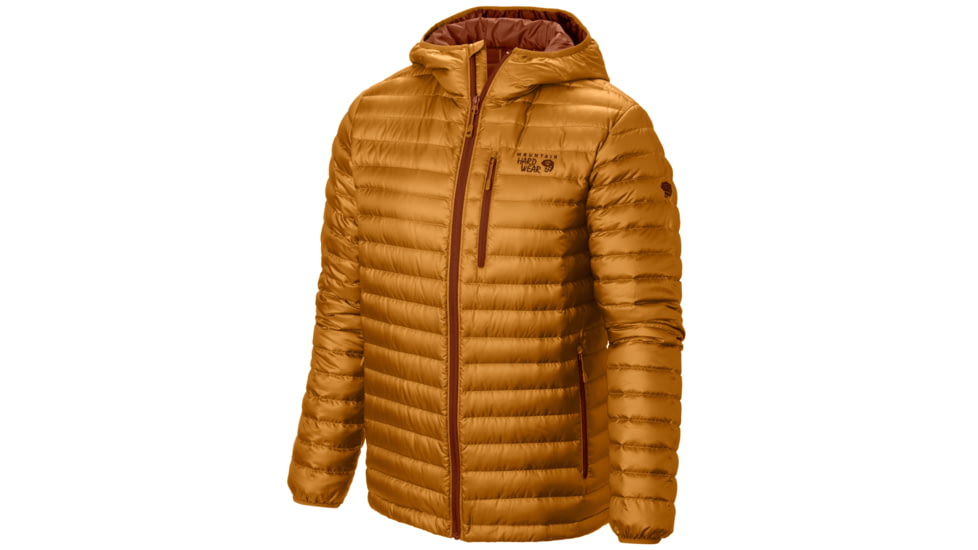 Mountain Hardwear Nitrous Hooded Down Jacket - Mens-Desert Gold-XX-Large