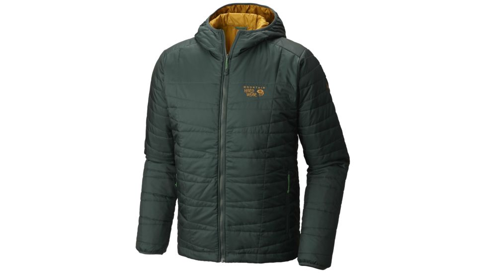 Mountain Hardwear Switch Flip Hooded Jacket - Men's-Dark Forest/Underbrush-Small