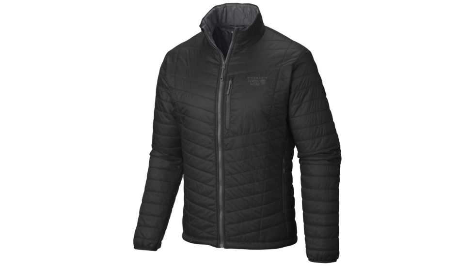 Mountain Hardwear Thermostatic Jacket - Men's-Black/Shark-Small
