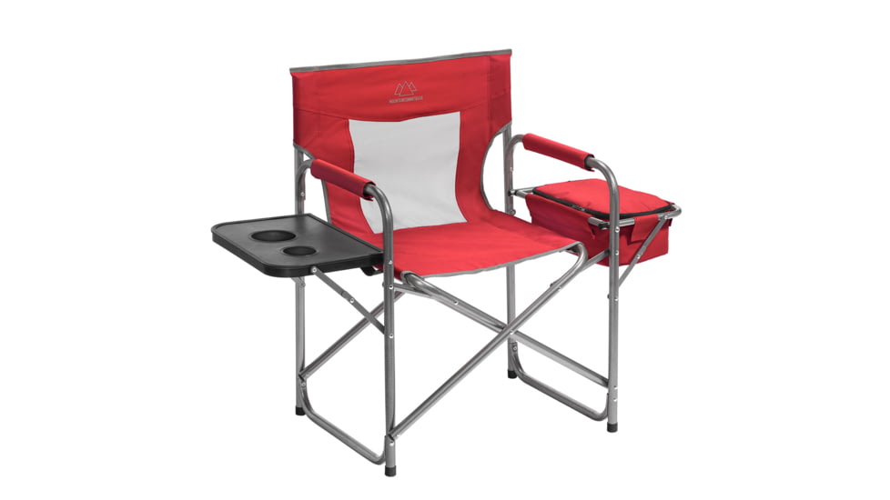 Mountain Summit Gear Cooler Chair, Steel Frame, HD Polyester, Red, MSG-CC/RED