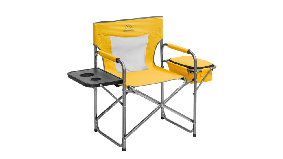 Mountain Summit Gear Cooler Chair, Steel Frame, HD Polyester, Yellow, MSG-CC/YEL