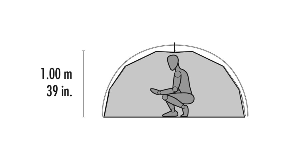MSR Elixir Tent - 1 Person, 3 Season footprint included, 10310
