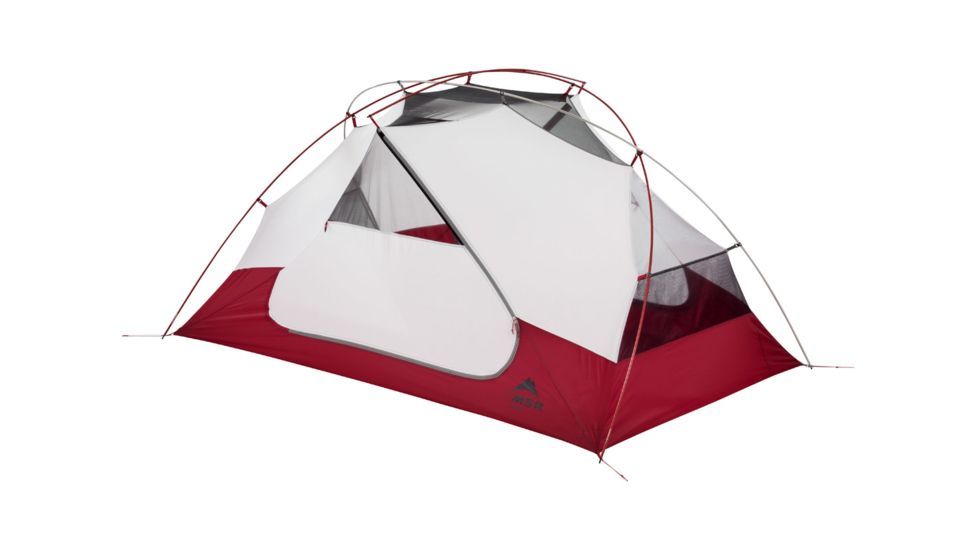 MSR Elixir Tent - 2 Person, 3 Season footprint included, White/Red, 10311