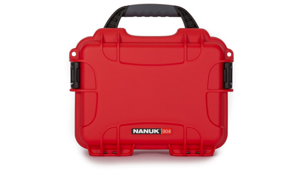 Nanuk 904 Protective Hard Case w/ Cubed Foam, 10.2in, Waterproof, Red, 904S-010RD-0A0