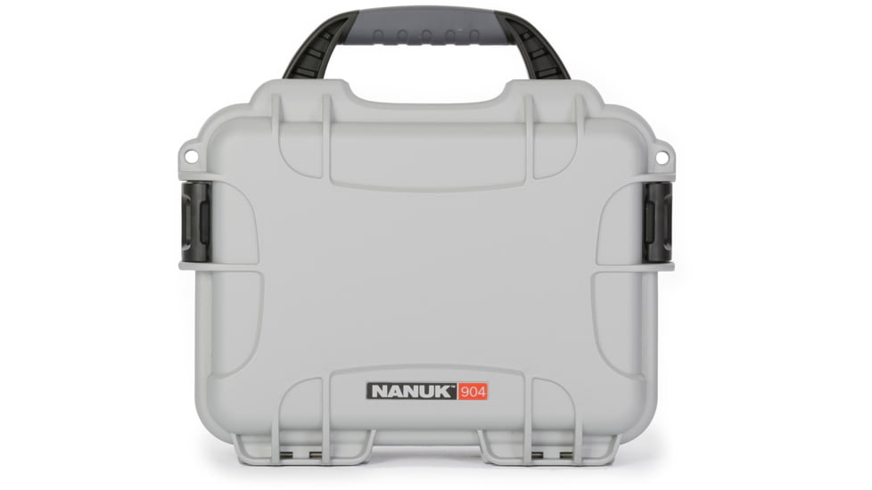 Nanuk 904 Protective Hard Case, 10.2in, Waterproof, Silver, 904S-000SV-0A0