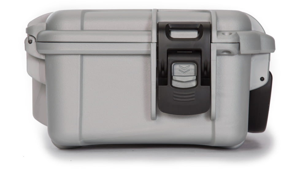 Nanuk 904 Protective Hard Case w/ Cubed Foam, 10.2in, Waterproof, Silver, 904S-010SV-0A0