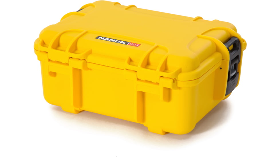 Nanuk 904 Protective Hard Case w/ Cubed Foam, 10.2in, Waterproof, Yellow, 904S-010YL-0A0