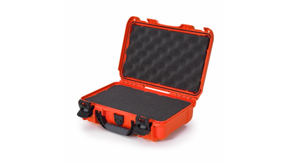 Nanuk 909 Protective Hard Case w/ Foam, 12.6in, Orange, Small, 909S-010OR-0A0