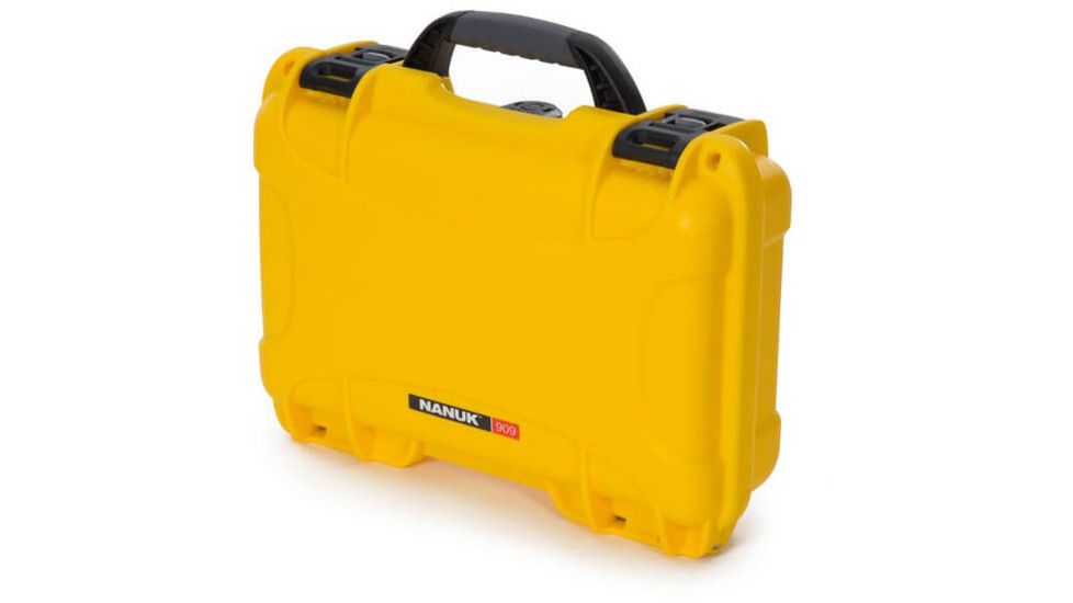Nanuk 909 Protective Hard Case, 12.6in, Yellow, Small, 909S-000YL-0A0