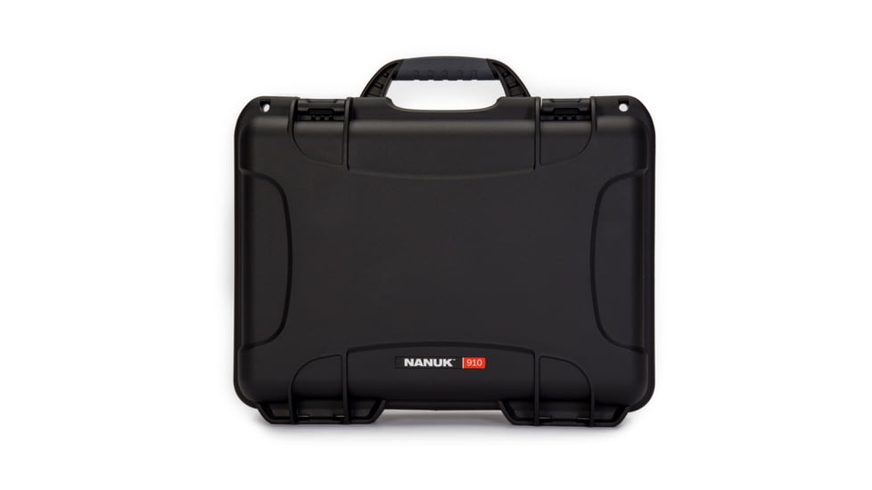 Nanuk 910 Protective Hard Case, 14.3in, Waterproof, Black, 910S-000BK-0A0