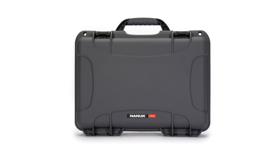 Nanuk 910 Protective Hard Case, 14.3in, Waterproof, Graphite, 910S-000GP-0A0