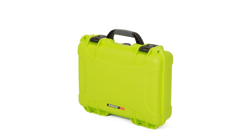 Nanuk 910 Protective Hard Case, 14.3in, Waterproof, w/ Foam, Lime, 910S-010LI-0A0