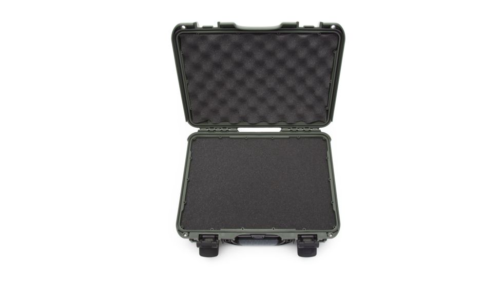 Nanuk 910 Protective Hard Case, 14.3in, Waterproof, w/ Foam, Olive, 910S-010OL-0A0