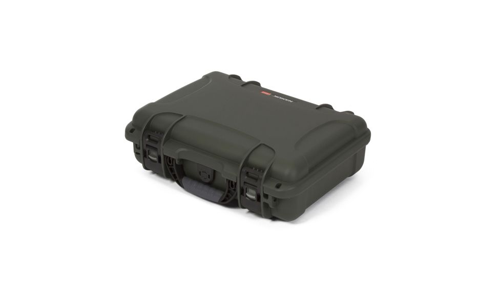 Nanuk 910 Protective Hard Case, 14.3in, Waterproof, w/ Foam, Olive, 910S-010OL-0A0