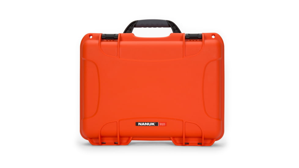 Nanuk 910 Protective Hard Case, 14.3in, Waterproof, w/ Foam, Orange, 910S-010OR-0A0
