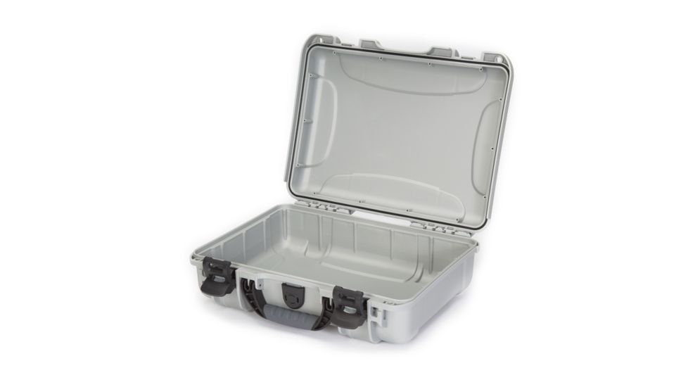 Nanuk 910 Protective Hard Case, 14.3in, Waterproof, Silver, 910S-000SV-0A0