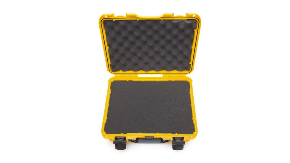 Nanuk 910 Protective Hard Case, 14.3in, Waterproof, w/ Foam, Yellow, 910S-010YL-0A0