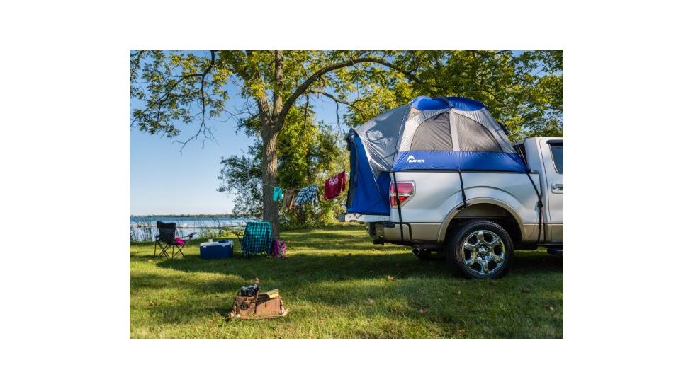 Napier Sportz Truck Tent, 57 Series, Full Size Long Bed 8-8.2 ft, Blue/Gray, 57011