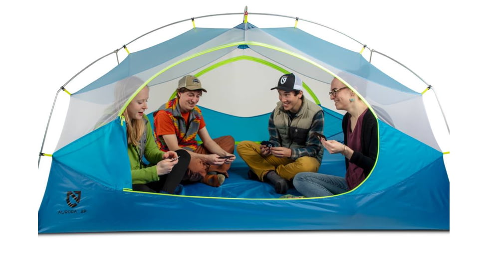 NEMO Equipment Aurora Tent and Footprint - 2 Person, Frost/Silt, 811666035837