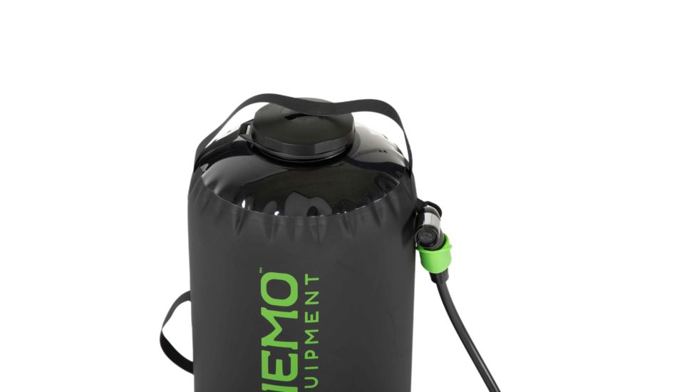 NEMO Equipment Helio LX Pressure Shower, Black/Apple Green, 811666032010