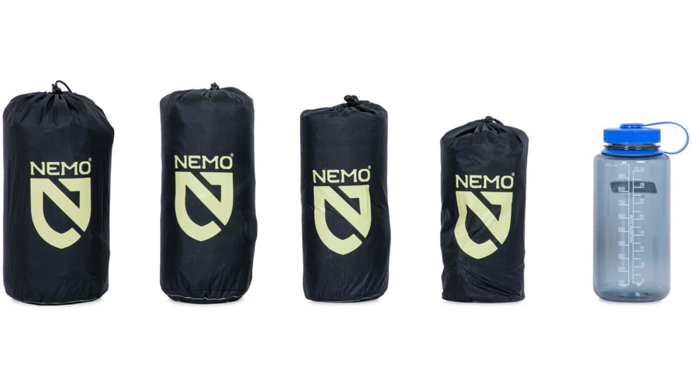NEMO Equipment Tensor Extreme Conditions Sleeping Pad, Black/Birch Bud/Citron, Regular Mummy, 811666034281