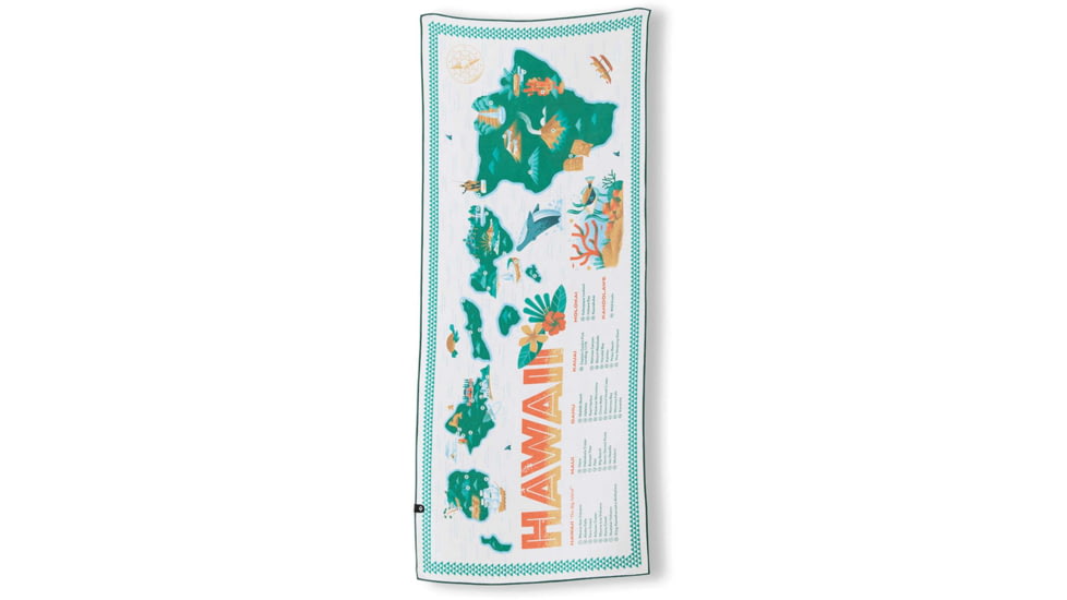 Nomadix Original Towel, Hawaii Map, One Size, NM-HIMP-101