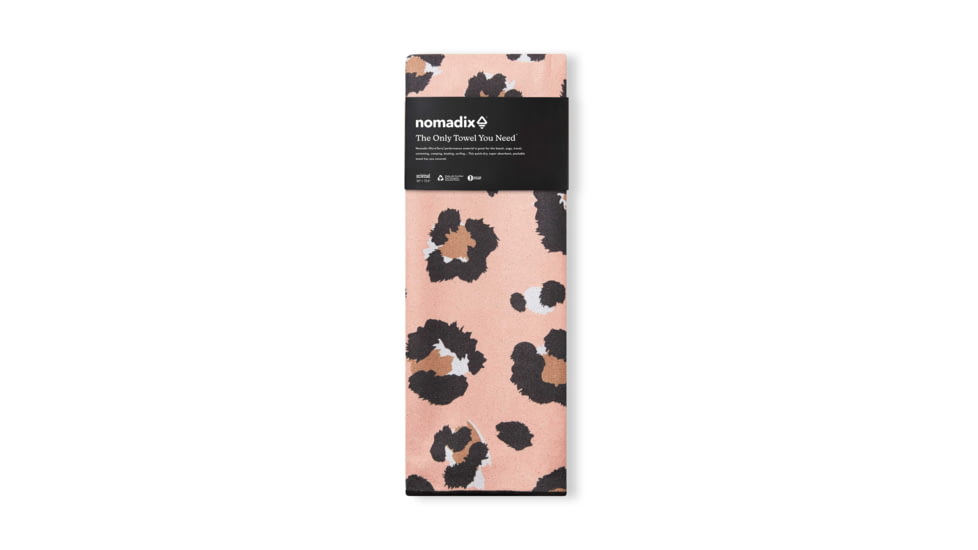 Nomadix Original Towel, Leopard Pink, One Size, NM-LEOP-102