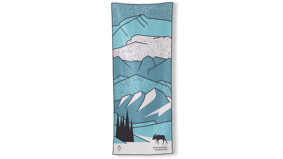 Nomadix Original Towel, National Parks - Rocky Mountain Day, One Size, NM-RKMT-102