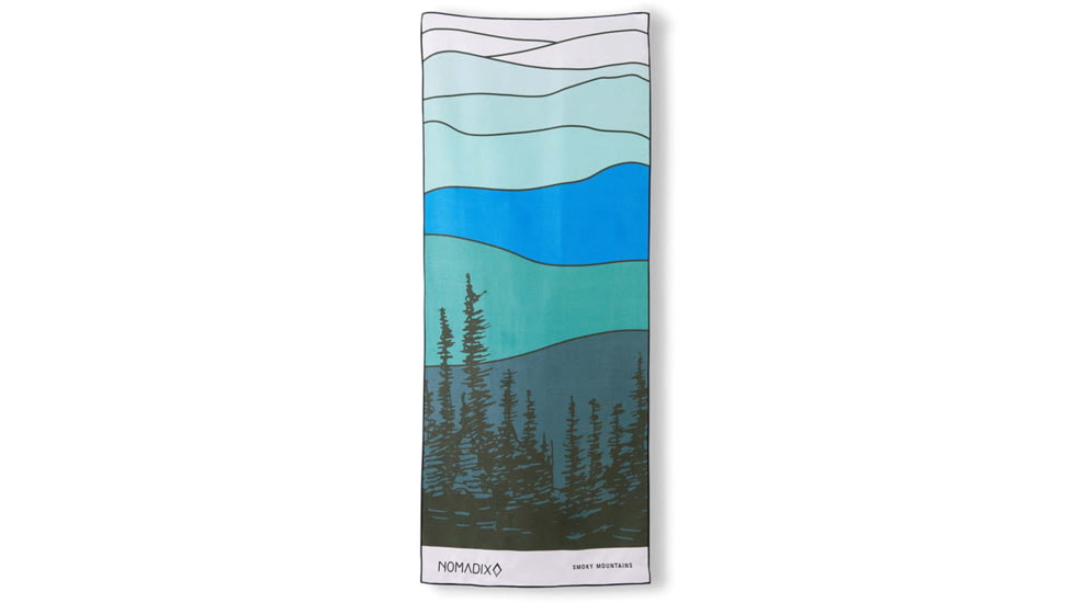 Nomadix Original Towel, National Parks - Smoky Mountains, One Size, NM-GRSM-101