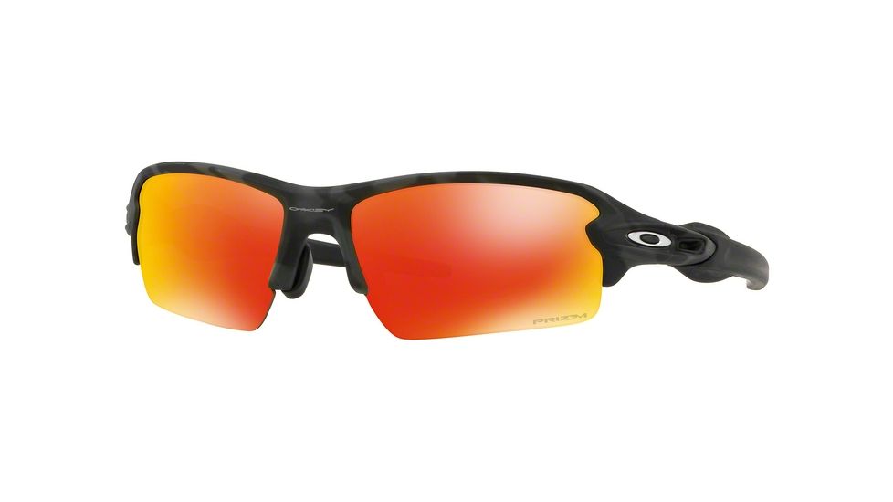 Oakley A Flak 2.0 OO9271 Sunglasses 927127-61 - Black/Camo Frame, Prizm Ruby Lenses