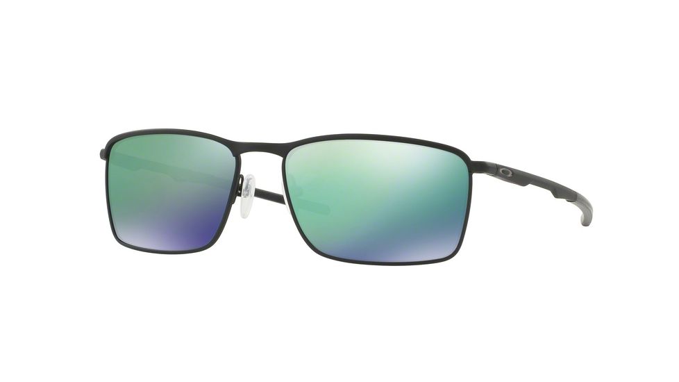 Oakley Conductor 6 Mens Sunglasses 410608-58 - Matte Black Frame, Jade Iridium Lenses