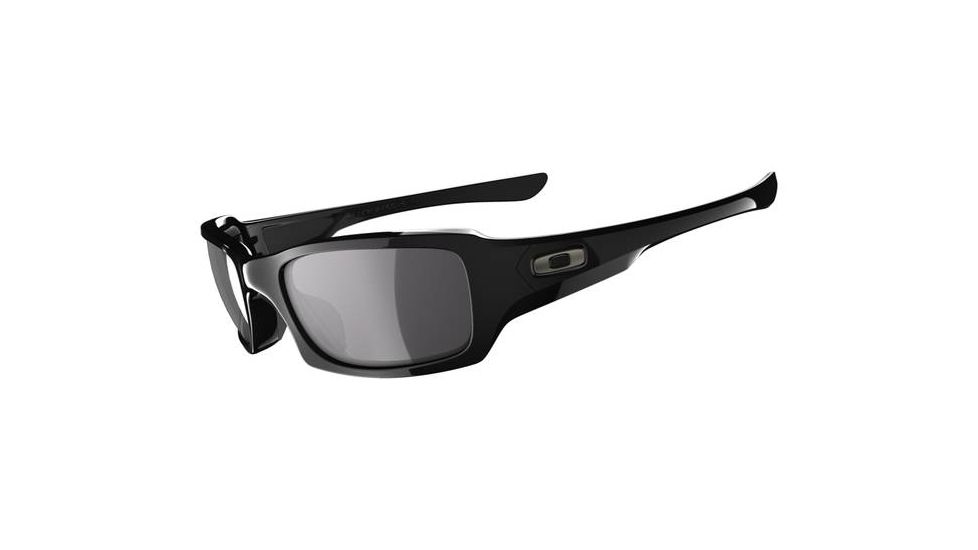 Oakley Fives Squared Mens Sunglasses Polished Black Frame, Grey Lens OO9238-04