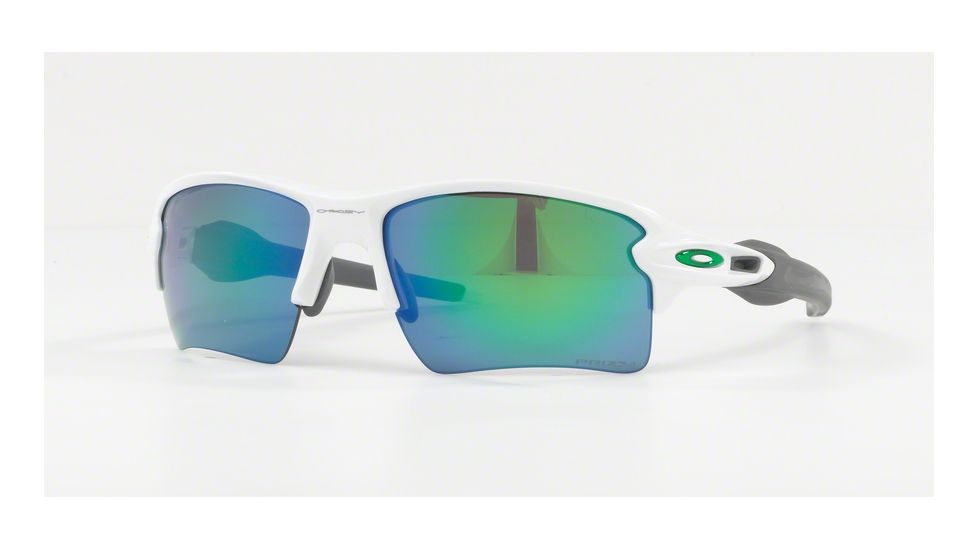 Oakley Flak 2.0 XL Sunglasses 918892-59 - Polished White Frame, Prizm Jade Lenses