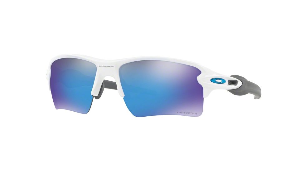 Oakley Flak 2.0 XL Sunglasses 918894-59 - Polished White Frame, Prizm Sapphire Lenses