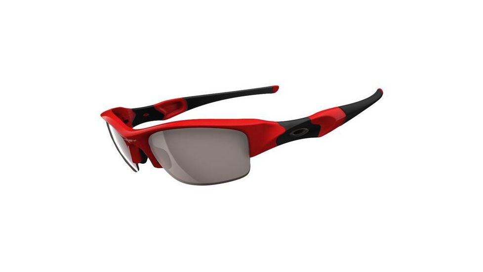 Oakley Flak Jacket Sunglasses - Infrared w/ OOBlack Iridium Polarized 03-896