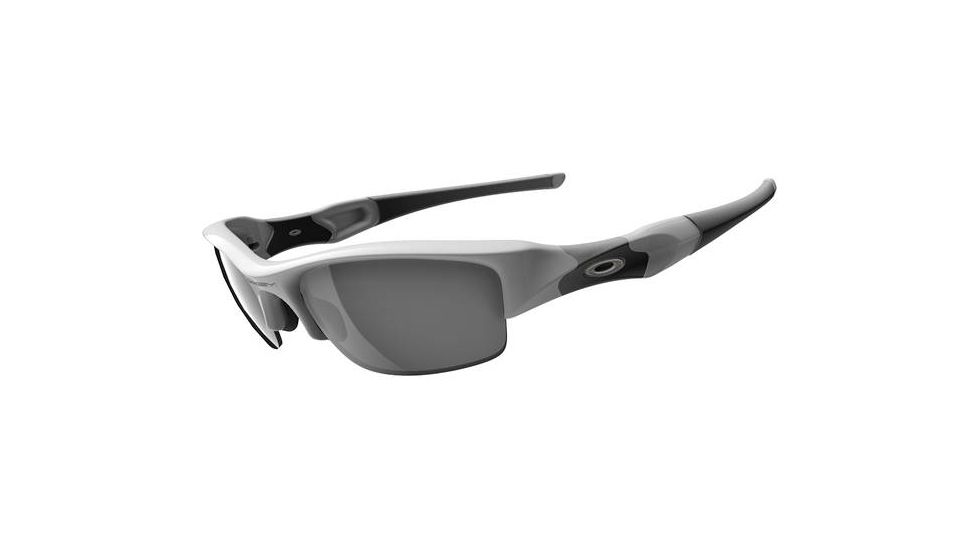Oakley Flak Jacket Sunglasses - Polished White w/ Black Iridium 03-882