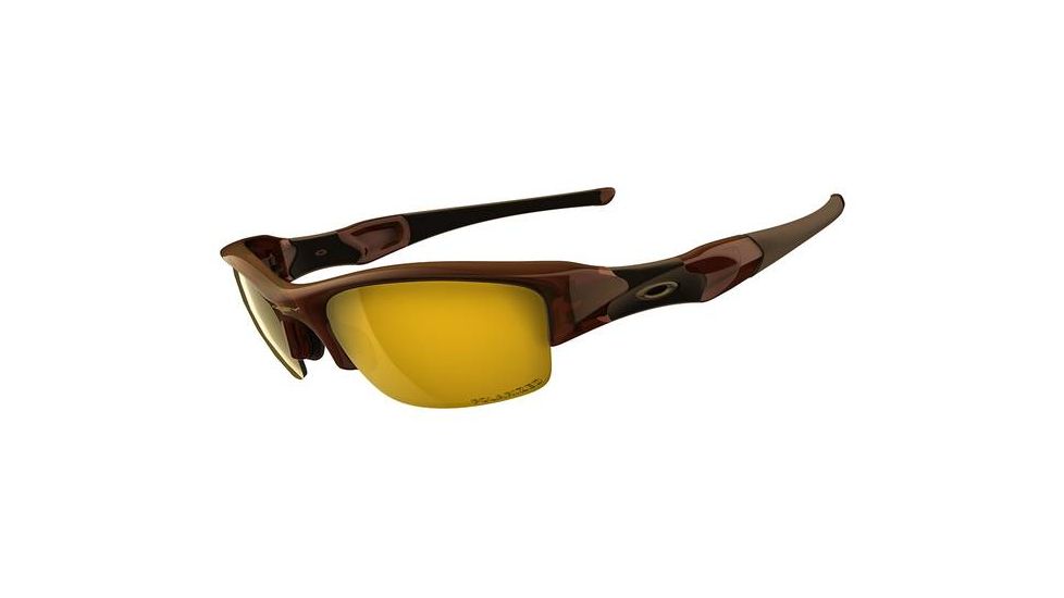 Oakley Flak Jacket Sunglasses - Polished Rootbeer w/ Gold Iridium Polarized 12-901