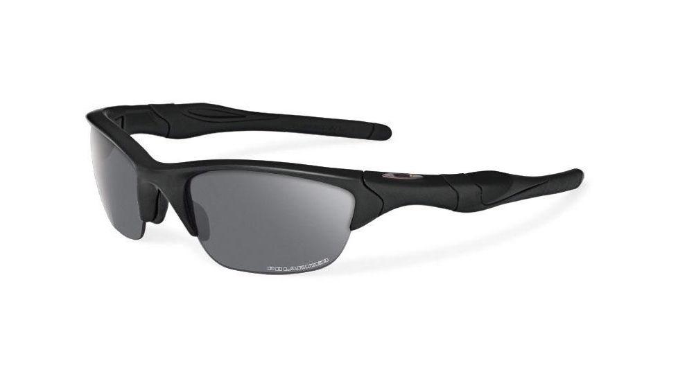Oakley SI Half Jacket 2.0 Sunglasses, Matte Black Frame, Polarized Grey Lens OO9144-12