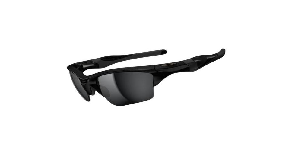 Oakley Half Jacket 2pt0 XL Polished Black Frame w/ Black Iridium Lenses Men's Sunglasses OO9154-01