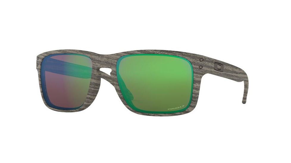 Oakley Holbrook Sunglasses - Men's, Wood Grain Frame, Prizm Shallow H2o Polarized Lenses, OO9102-9102J8-55