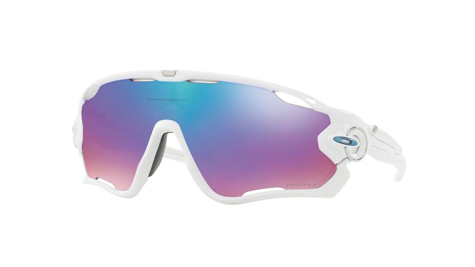 Oakley JAWBREAKER OO9290 Sunglasses 929021-31 - Polished White Frame, Prizm Snow Lenses