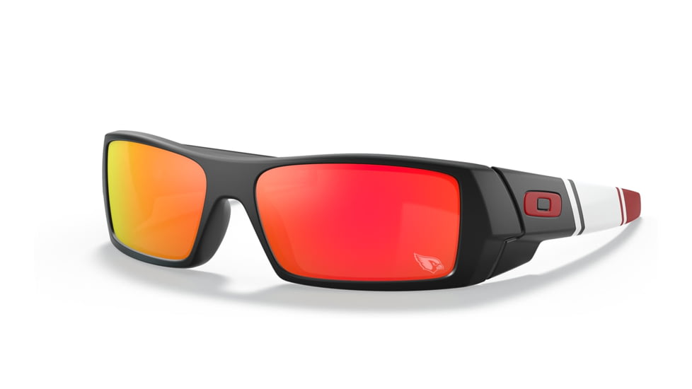 Oakley OO9014 Gascan Sunglasses - Mens, ARI Matte Black Frame, Prizm Ruby Lens, Asian Fit, 60, OO9014-901491-60