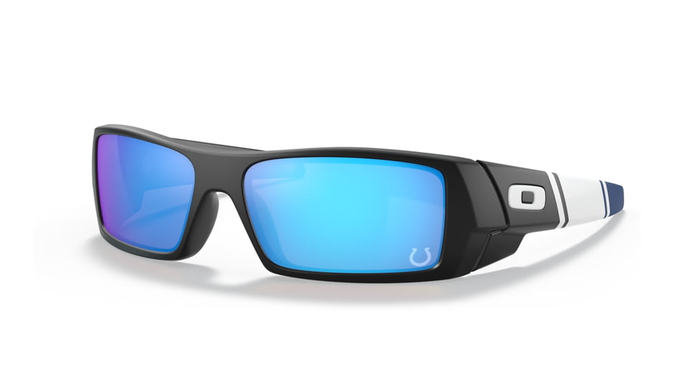 Oakley OO9014 Gascan Sunglasses - Mens, IND Matte Black Frame, Prizm Sapphire Lens, Asian Fit, 60, OO9014-9014A1-60