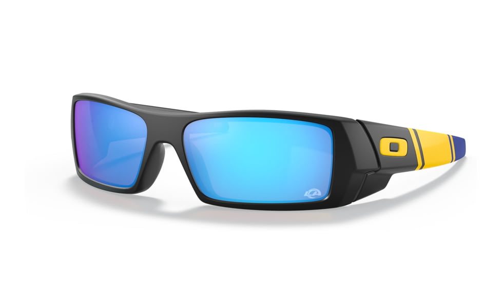 Oakley OO9014 Gascan Sunglasses - Men's, LAR Matte Black Frame, Prizm Sapphire Lens, Asian Fit, 60, OO9014-9014A3-60